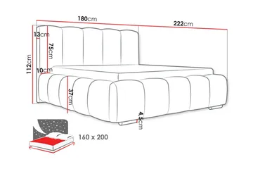 Cleaton Sängram 160x200 cm - Products - Möbler - Säng - Sängram & sängstomme