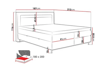 Derry Sängram 180x200 cm - Products - Möbler - Säng - Sängram & sängstomme