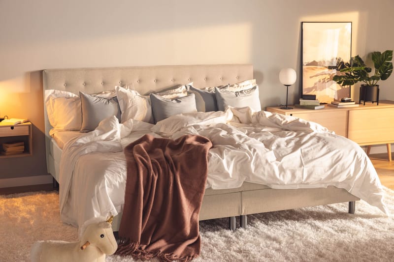 Ella Familjesäng Sängpaket 240x200  cm - (+Fler val) Beige - Products - Möbler - Säng - Kontinentalsäng