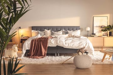 Ella Familjesäng Sängpaket 240x200  cm - (+Fler val) Mörkgrå - Products - Möbler - Säng - Kontinentalsäng