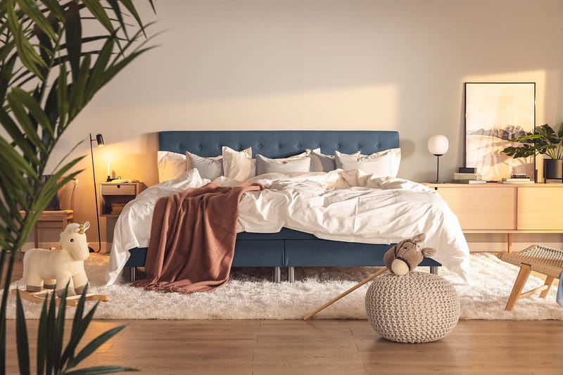Ella Familjesäng Sängpaket 240x210  cm - (+Fler val) Mörkblå - Products - Möbler - Säng - Kontinentalsäng
