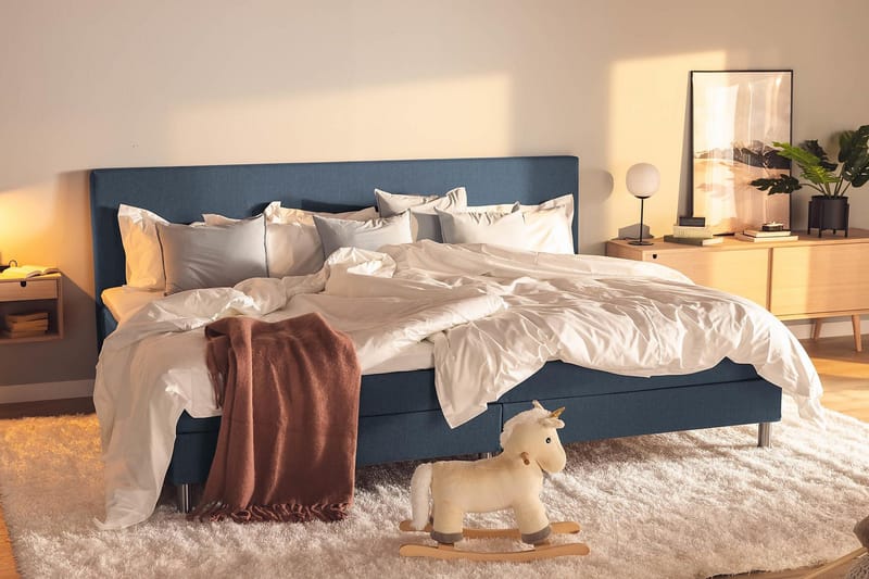 Ella Familjesäng Sängpaket 280x200  cm - (+Fler val) Mörkblå - Products - Möbler - Säng - Kontinentalsäng