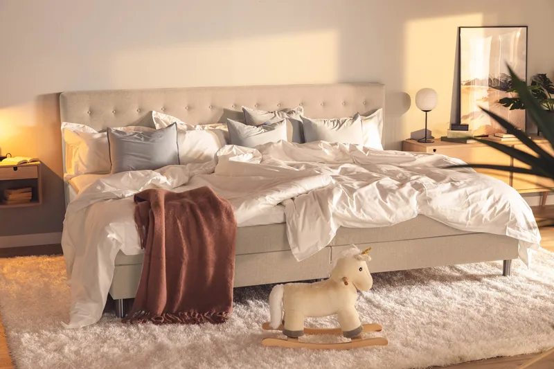 Ella Familjesäng Sängpaket 280x210  cm - (+Fler val) Beige - Products - Möbler - Säng - Kontinentalsäng