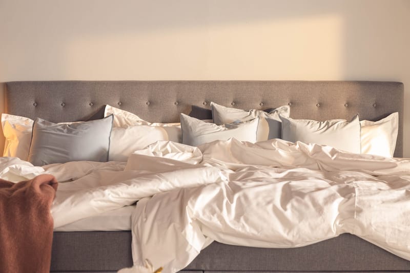 Ella Familjesäng Sängpaket 280x210  cm - (+Fler val) Ljusgrå - Products - Möbler - Säng - Kontinentalsäng