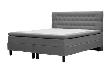Hilton Komplett Sängpaket 180x200 cm Kontinentalsäng med diamant sänggavel - Grå - Products - Möbler - Säng - Kontinentalsäng