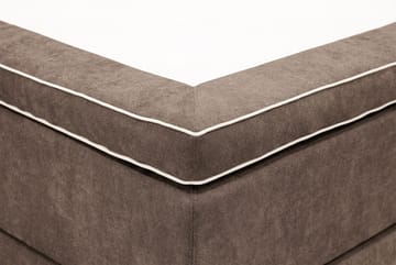 Hilton Premium Komplett Sängpaket 180x200 cm Kontinentalsäng med Sänggavel - Brun Tyg - Products - Möbler - Säng - Kontinentalsäng