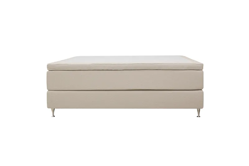 Hilton Premium Kontinentalsäng 180x200 cm - Ljusbeige Bouclé - Products - Möbler - Säng - Kontinentalsäng