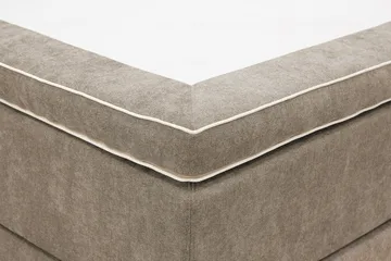 Hilton Premium Komplett Sängpaket 180x200 cm Kontinentalsäng med Sänggavel - Ljusbrun Tyg - Products - Möbler - Säng - Kontinentalsäng
