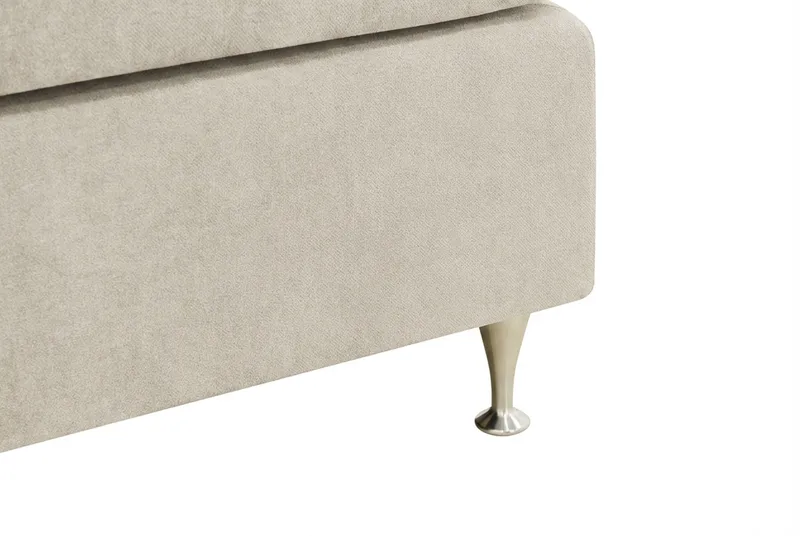 Hilton Premium Komplett Sängpaket 180x200 cm Kontinentalsäng med Sänggavel - Beige Tyg - Products - Möbler - Säng - Kontinentalsäng