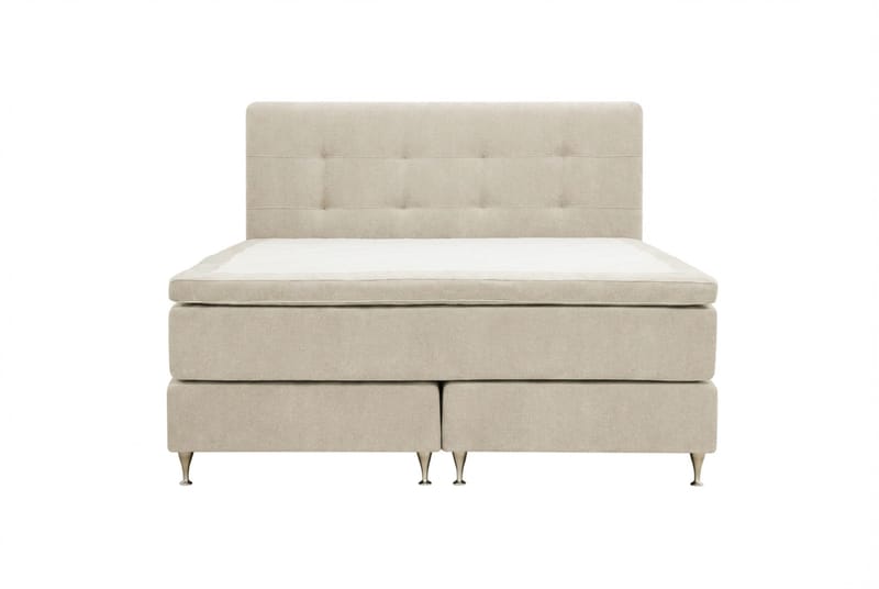 Hilton Premium Komplett Sängpaket 180x200 cm Kontinentalsäng med Sänggavel - Beige Tyg - Products - Möbler - Säng - Kontinentalsäng