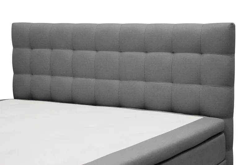 HVILA Classic Komplett Sängpaket 160x200 cm Kontinentalsäng med rutad sänggavel - Grå - Products - Möbler - Säng - Kontinentalsäng