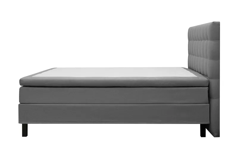 HVILA Classic Komplett Sängpaket 160x200 cm Kontinentalsäng med rutad sänggavel - Grå - Products - Möbler - Säng - Kontinentalsäng