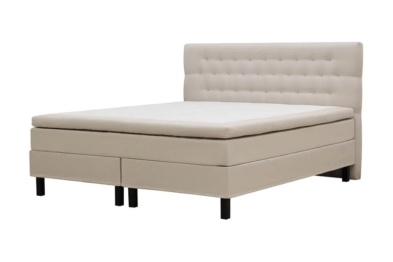 HVILA Classic Komplett Sängpaket 180x200 cm Kontinentalsäng med diamant sänggavel - Beige - Products - Möbler - Säng - Komplett sängpaket