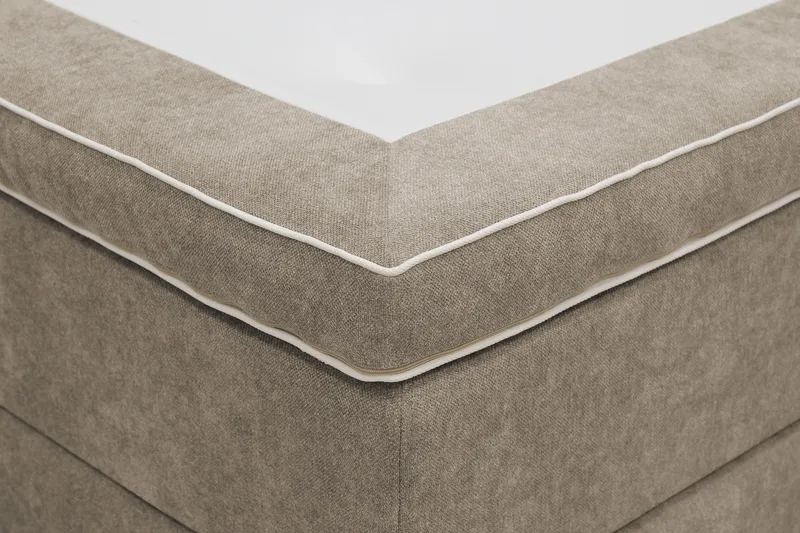 HVILA Lyx Komplett Sängpaket 160x200 cm Kontinentalsäng med knappad sänggavel i chenille - Brun - Products - Möbler - Säng - Komplett sängpaket