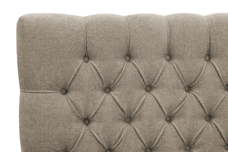 HVILA Lyx Komplett Sängpaket 160x200 cm Kontinentalsäng med knappad sänggavel i chenille - Brun - Products - Möbler - Säng - Komplett sängpaket