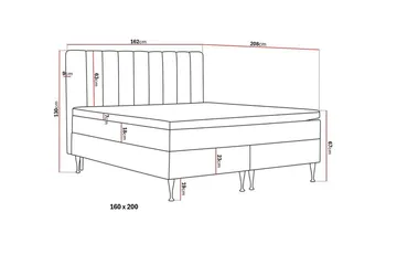 HVILA Plus Komplett Sängpaket 160x200 cm - Ljusbeige - Products - Möbler - Säng - Kontinentalsäng