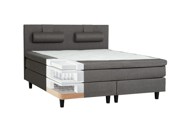 James Kontinentalsäng 180x200 - Ljusgrå - Products - Möbler - Säng - Kontinentalsäng