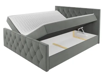 Jitendra Sängpaket Kontinentalsäng 120x200 cm med Förvaring - Grå - Products - Möbler - Säng - Komplett sängpaket