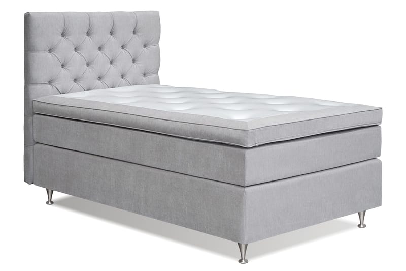 Joluma Kontinentalsäng Medium 120x200 cm - (+Fler val) 120x200 cm Ljusgrå - Products - Möbler - Säng - Komplett sängpaket