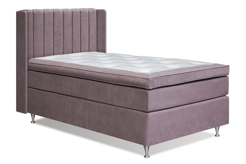 Joluma Sängpaket Fast 105x200 cm - (+Fler val) 105x200 cm Mörkrosa - Products - Möbler - Säng - Kontinentalsäng