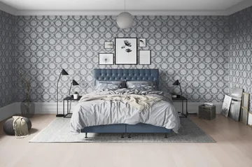 Joluma Sängpaket Fast/Medium 160x200 cm - (+Fler val) 160x200 cm Mörkblå - Products - Möbler - Säng - Enkelsäng