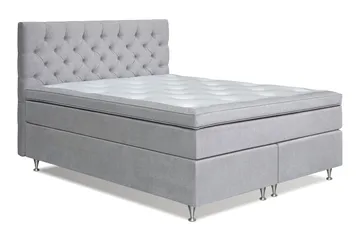 Joluma Sängpaket Fast/Medium 180x200 cm - (+Fler val) 180x200 cm Ljusgrå - Products - Möbler - Säng - Kontinentalsäng