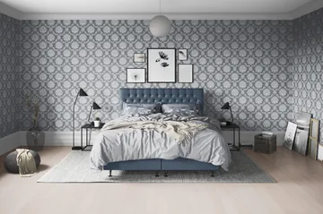Joluma Sängpaket Fast/Medium 180x200 cm - (+Fler val) 180x200 cm Mörkblå - Products - Möbler - Säng - Enkelsäng