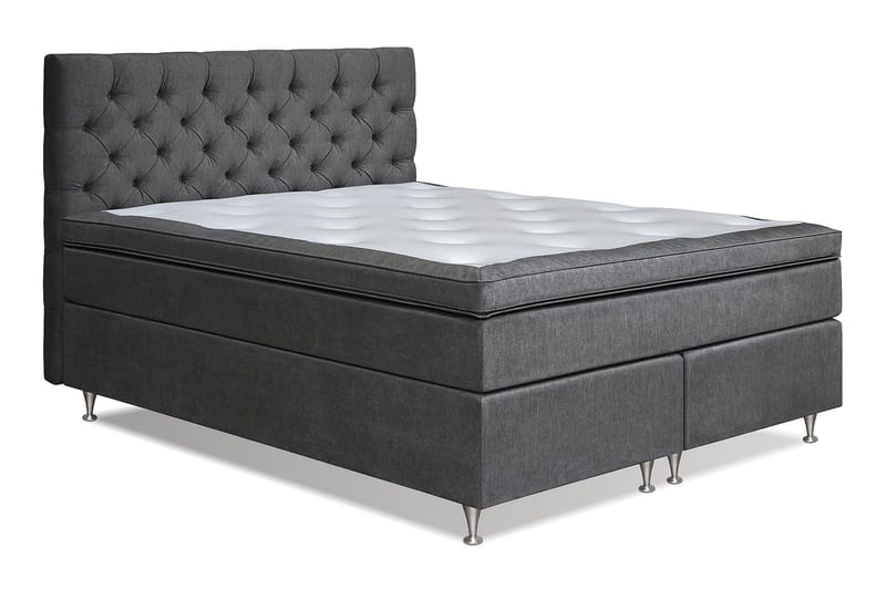 Joluma Sängpaket Fast/Medium 180x200 cm - (+Fler val) 180x200 cm Mörkgrå - Products - Möbler - Säng - Kontinentalsäng