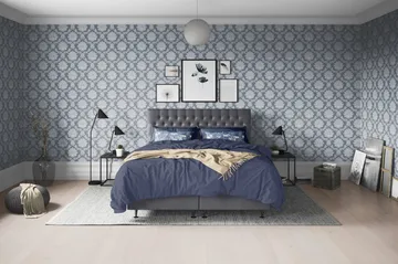 Joluma Sängpaket Fast/Medium 180x200 cm - (+Fler val) 180x200 cm Mörkgrå - Products - Möbler - Säng - Kontinentalsäng