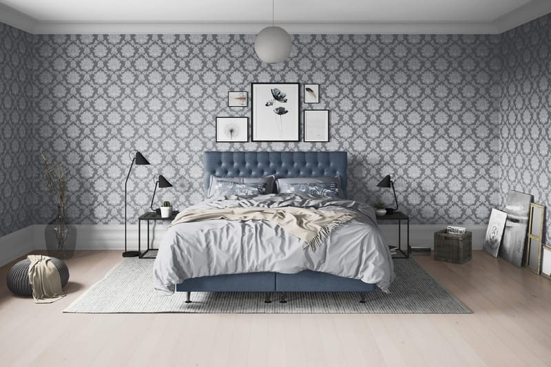 Joluma Sängpaket Medium 180x200 cm - (+Fler val) 180x200 cm Mörkblå - Products - Möbler - Säng - Enkelsäng