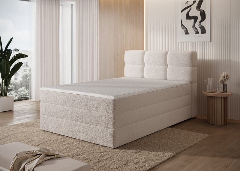 Kasped Sängpaket Kontinentalsäng med förvaring 120x200 cm - svart - Products - Möbler - Säng - Säng med förvaring