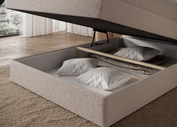 Kasped Sängpaket Kontinentalsäng med förvaring 120x200 cm - svart - Products - Möbler - Säng - Säng med förvaring