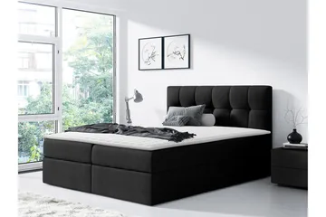 Kramvik Kontinentalsäng 120x200 - Svart - Products - Möbler - Säng - Säng med förvaring