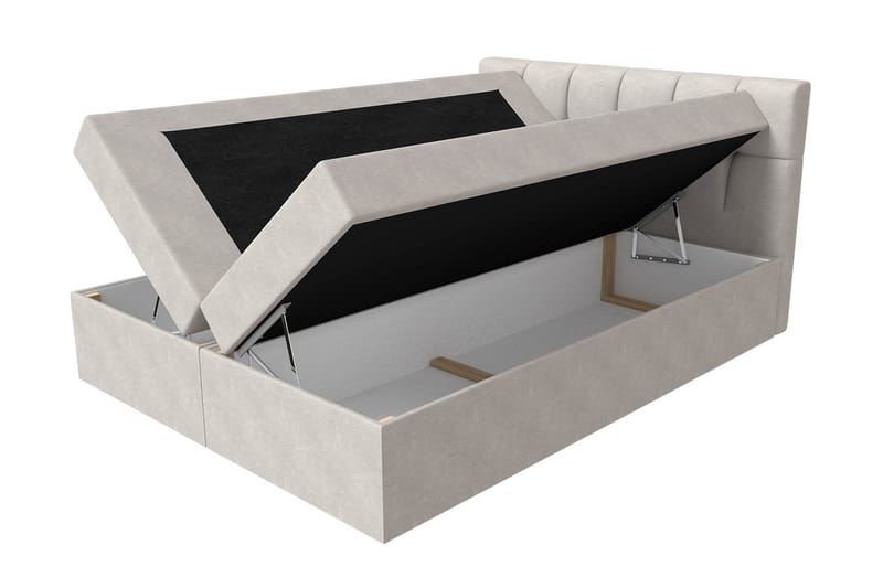 Kramvik Kontinentalsäng 200x200 - Svart - Products - Möbler - Säng - Säng med förvaring