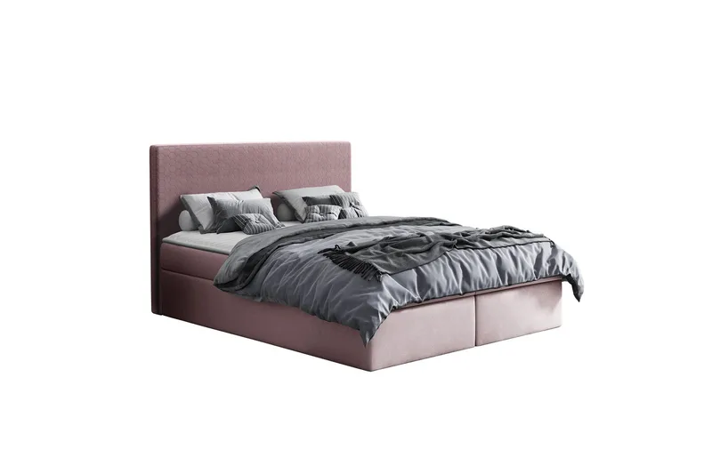 Laargard Kontinentalsäng medFörvaring 200x200 - Rosa - Products - Möbler - Säng - Säng med förvaring