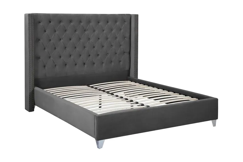 Lubbon Dubbelsäng 160|200 cm - Grå - Products - Möbler - Säng - Sängram & sängstomme