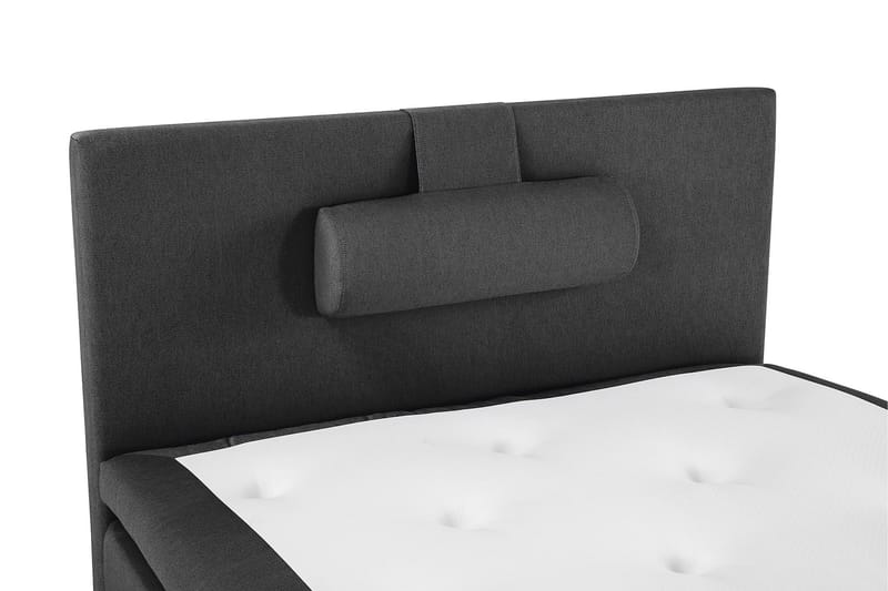 Lucky Komplett Sängpaket 120x200 Memory Slät Sänggavel  N - Nackkudde Stor Svart/Grå - Products - Möbler - Säng - Enkelsäng