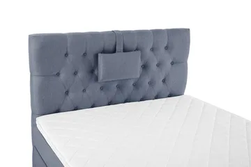 Lucky Komplett Sängpaket 120x200 Skum Diamant Sänggavel - Nackkudde Liten Mörkblå - Products - Möbler - Säng - Enkelsäng