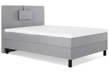 Lucky Komplett Sängpaket 120x200 Skum Slät Sänggavel  Nac - Nackkudde Liten Mellangrå - Products - Möbler - Säng - Enkelsäng