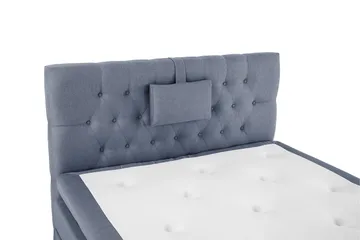 Lucky Komplett Sängpaket 120x200 Polyeter Diamant Sänggavel - Nackkudde Liten Mörkblå - Products - Möbler - Säng - Enkelsäng