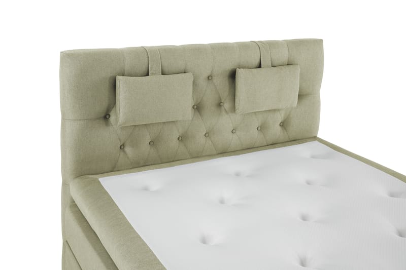 Lucky Komplett Sängpaket 140x200 Latex Diamant Sänggavel - Nackkudde Liten Grön - Products - Möbler - Säng - Kontinentalsäng