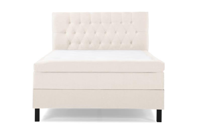 Lucky Komplett Sängpaket 140x200 Memory Diamant Sänggavel, Beige