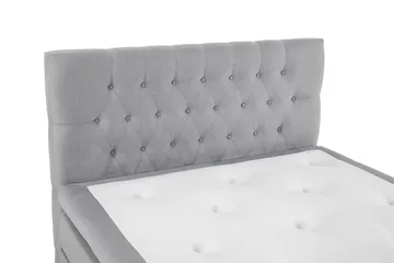 Lucky Komplett Sängpaket 140x200 Memory Diamant Sänggavel - Mellangrå - Products - Möbler - Säng - Kontinentalsäng