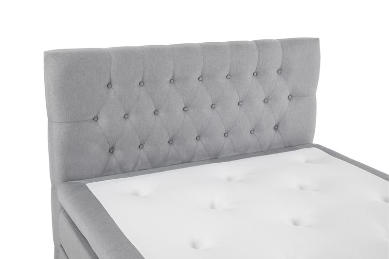 Lucky Komplett Sängpaket 140x200 Memory Diamant Sänggavel - Mellangrå - Products - Möbler - Säng - Kontinentalsäng