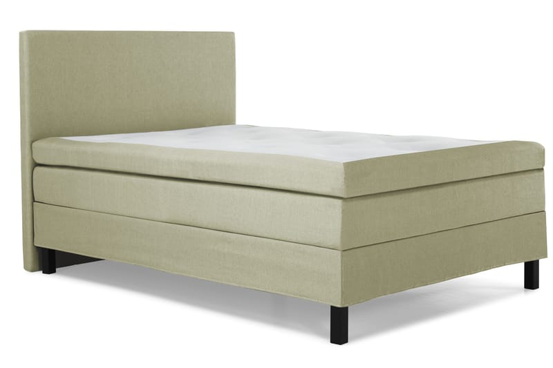 Lucky Komplett Sängpaket 140x200 Polyeter Slät Sänggavel - Grön - Products - Möbler - Säng - Kontinentalsäng