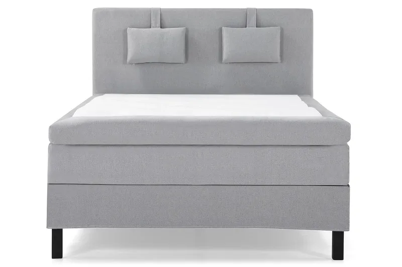 Lucky Komplett Sängpaket 140x200 Polyeter Slät - Nackkudde Liten Mellangrå - Products - Möbler - Säng - Kontinentalsäng