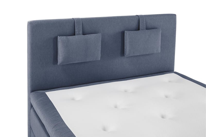 Lucky Komplett Sängpaket 140x200 Polyeter Slät Sänggavel - Nackkudde Liten Mörkblå - Products - Möbler - Säng - Kontinentalsäng
