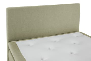 Lucky Komplett Sängpaket 140x200 Polyeter Slät Sänggavel - Grön - Products - Möbler - Säng - Kontinentalsäng