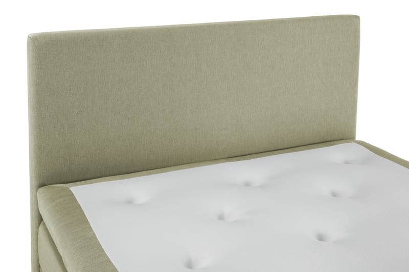 Lucky Komplett Sängpaket 140x200 Polyeter Slät Sänggavel - Grön - Products - Möbler - Säng - Kontinentalsäng