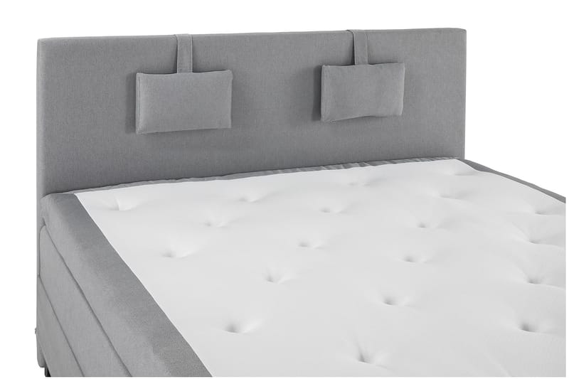 Lucky Komplett Sängpaket 160x200 Latex Slät - Nackkudde Liten Mellangrå - Products - Möbler - Säng - Kontinentalsäng